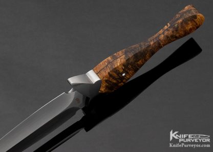 Mike O'Brien Custom Knife M38 Stabilized Spalted Oak Dagger - Image 6