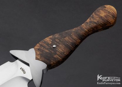 Mike O'Brien Custom Knife M38 Stabilized Spalted Oak Dagger - Image 3