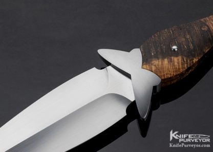 Mike O'Brien Custom Knife M38 Stabilized Spalted Oak Dagger - Image 2