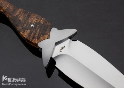 Mike O'Brien Custom Knife M38 Stabilized Spalted Oak Dagger - Image 5