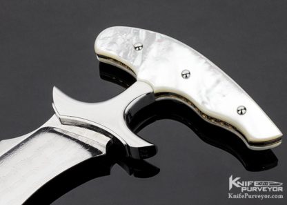 P.Z. Studio Custom Knife Yupeng Zhao Large Pearl Push Dagger - Image 2