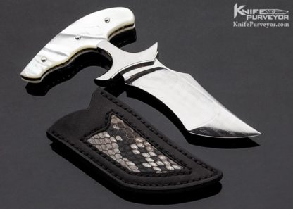 P.Z. Studio Custom Knife Yupeng Zhao Large Pearl Push Dagger - Image 3