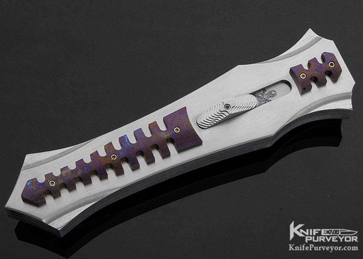 Paul Panak (Burn Knives) Custom Knife Stingray OTF Automatic with Moku