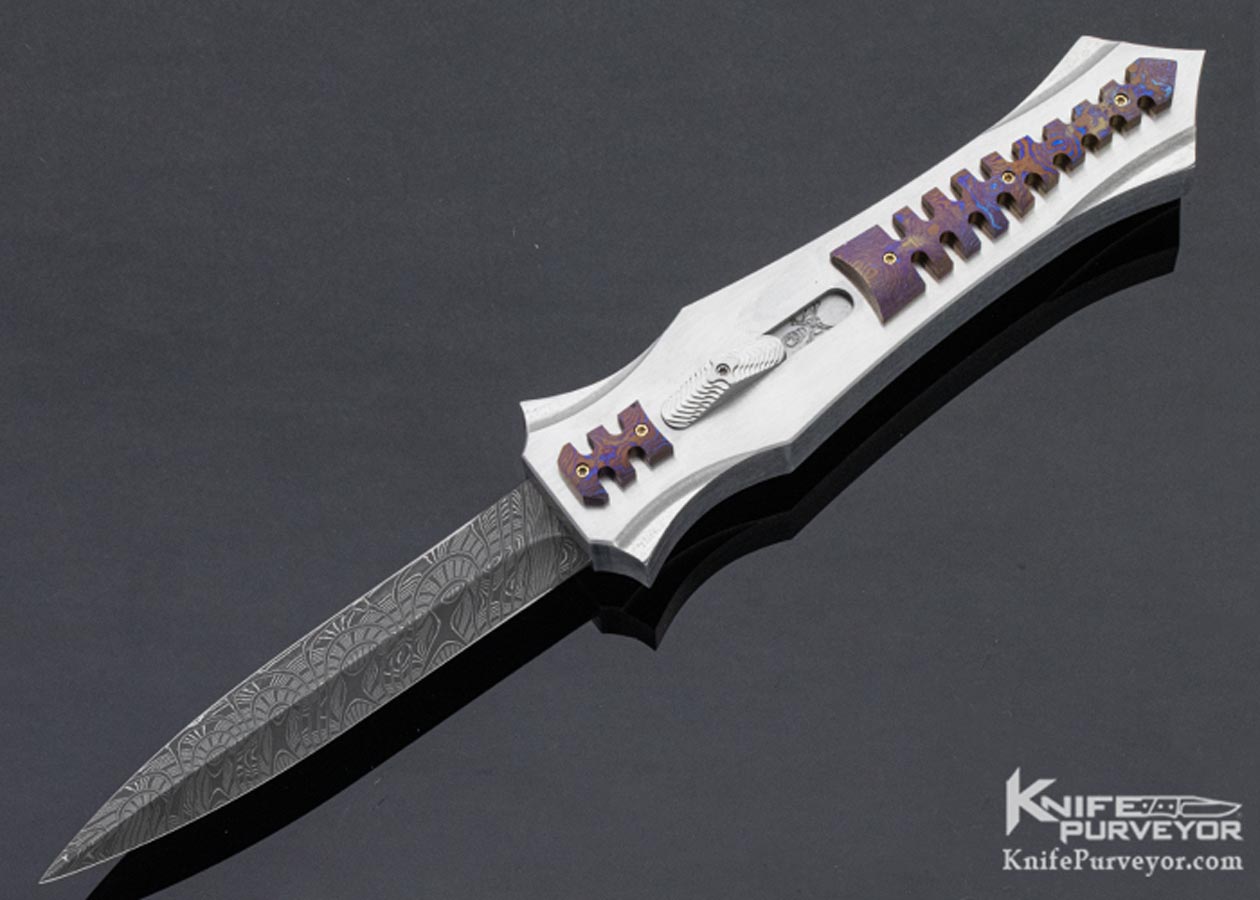 Paul Panak (Burn Knives) Custom Knife Stingray OTF Automatic with Moku