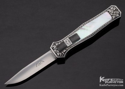Ralph Dewey Harris Custom Knife Sole Authorship Engraved #001 Mother of Pearl OTF Automatic