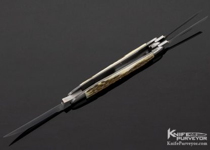 Reese Bose Custom Knife 3 Blade Stag Whittler Slip Joint #6 - Image 6