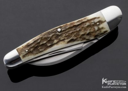 Reese Bose Custom Knife 3 Blade Stag Whittler Slip Joint #6 - Image 3