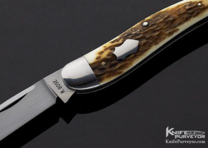 Reese Bose Custom Knife 3 Blade Stag Whittler Slip Joint #6 - Image 2