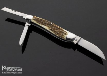 Reese Bose Custom Knife 3 Blade Stag Whittler Slip Joint #6 - Image 4