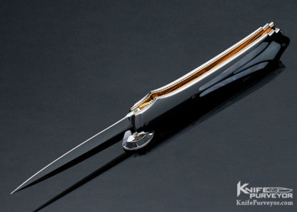 Salvatore Puddu Custom Knife Mother of Pearl "Jim Schmidt Tribute" Lockback Dagger - Image 7