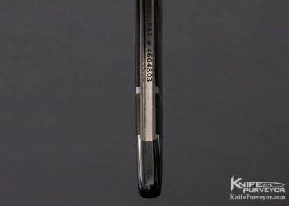 Scott Sawby Custom Knife Damasteel & Black Lip Pearl Selflock Skimmer - Image 8