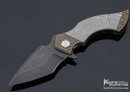 Eddie Gunther Custom Knives Stabilized Maple Burl Drop Point Hunter - Image 2