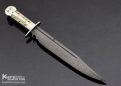 Steve Rapp Custom Knife Blade Show 2021 "Best Bowie" South Sea Gold Lip Pearl and Mother of Pearl Kimball Bowie - Image 2