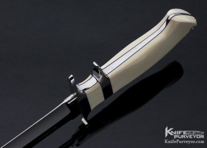 Thad Buchanan Custom Knife Mammoth "Signature Loveless"Big Bear" Subhilt Fighter - Image 6
