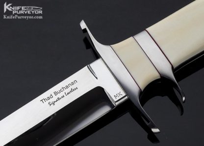 Thad Buchanan Custom Knife Mammoth "Signature Loveless"Big Bear" Subhilt Fighter - Image 5