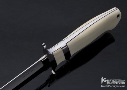 Thad Buchanan Custom Knife Mammoth "Signature Loveless"Big Bear" Subhilt Fighter - Image 3