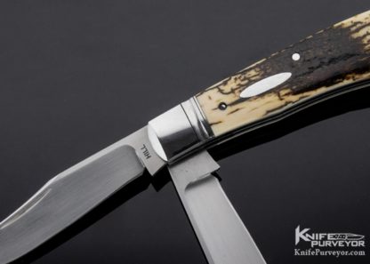 Tobin Hill Custom Knife 2 Blade Mammoth Trapper Slipjoint - Image 2