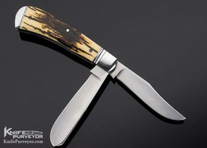 Tobin Hill Custom Knife 2 Blade Mammoth Trapper Slipjoint - Image 4