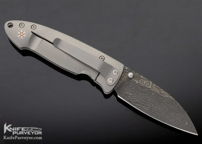Tom Mayo Custom Knife Titanium with Mosaic Pins Frame Lock - Image 3