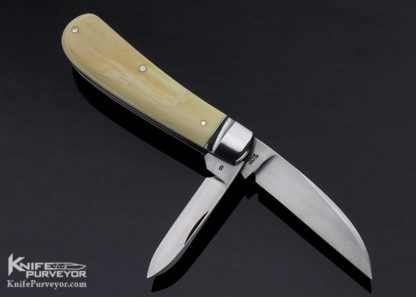Tony Bose Custom Knife 2 Blade Sway Back Jack Goat Horn Slip Joint #8 - Image 4