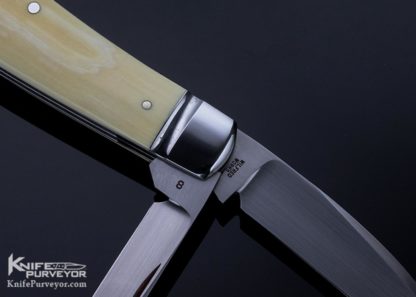 Tony Bose Custom Knife 2 Blade Sway Back Jack Goat Horn Slip Joint #8 - Image 5