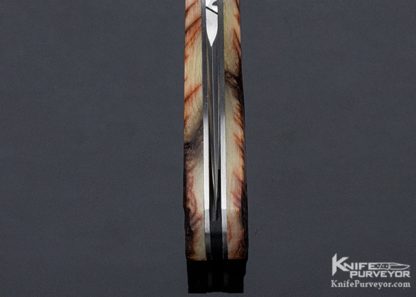 WD Pease Custom Knife Anodized Titanium and Ram's Horn Lockback - Image 8