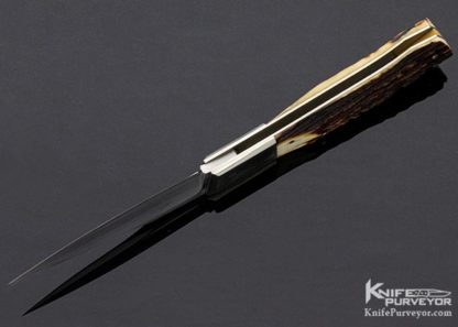 WD Pease Custom Knife Stag Side Lock - Image 7