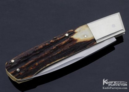 WD Pease Custom Knife Stag Side Lock - Image 3