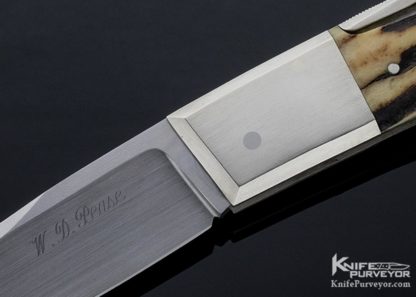 WD Pease Custom Knife Stag Side Lock - Image 2