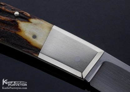 WD Pease Custom Knife Stag Side Lock - Image 5