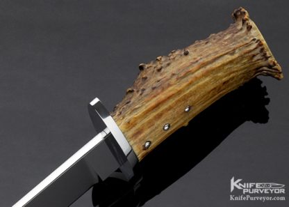 WW Cronk Custom Knife Crown Stag "Michael Price" Bowie - Image 5