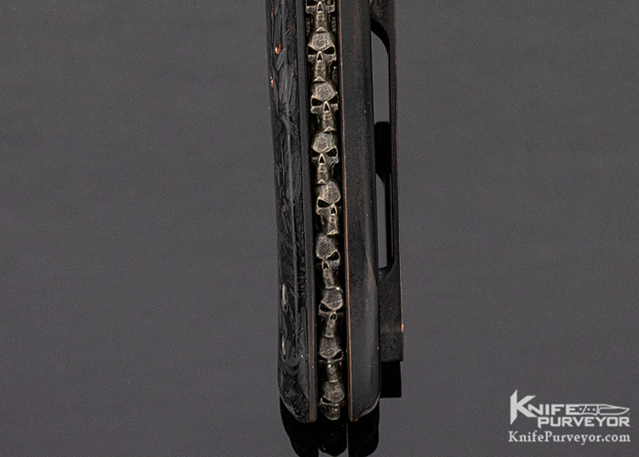 Michael Zieba Folding Knife Framelock S3 Carbon and Copper Nitro-V Steel - Image 8