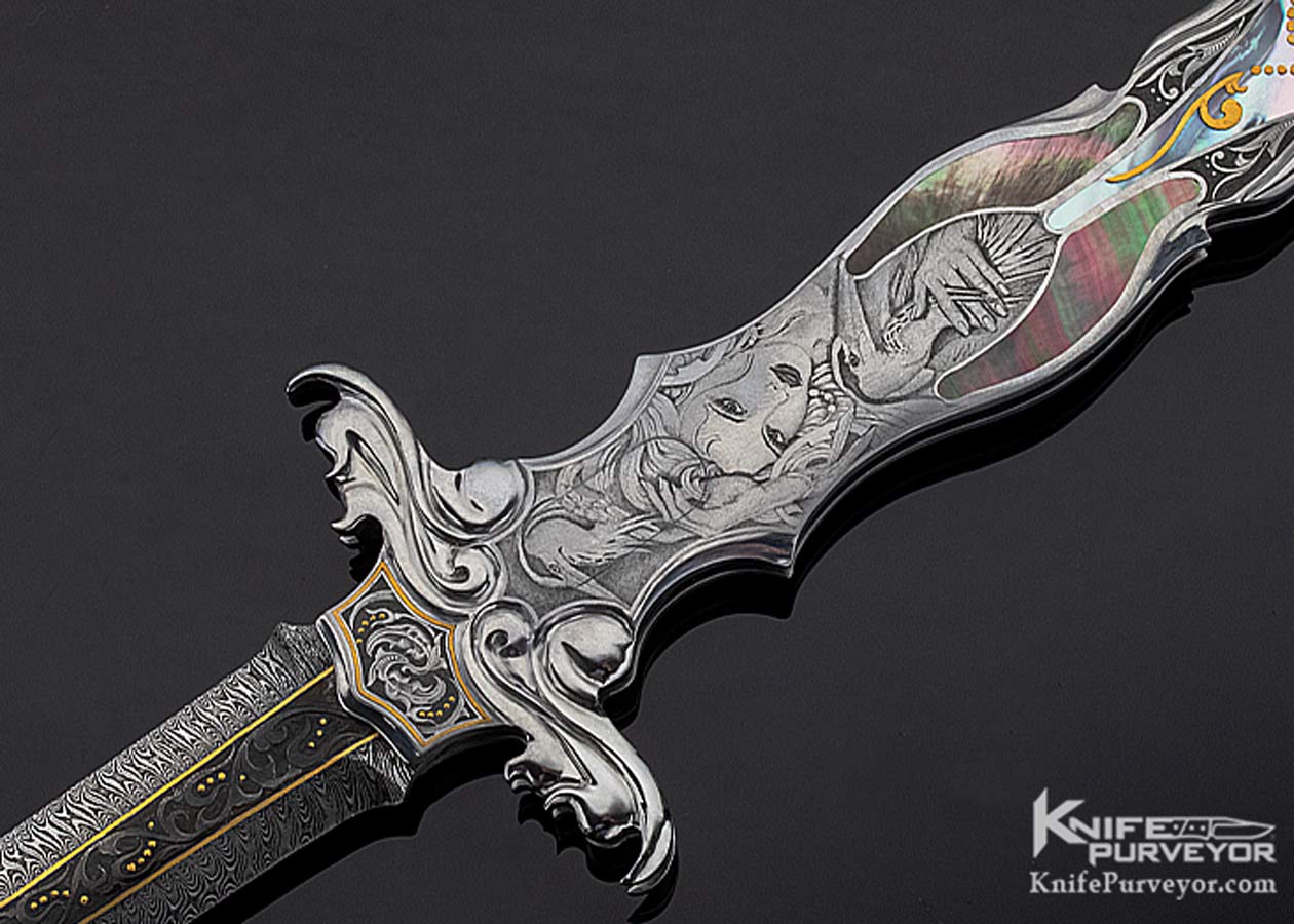 Shaun and Sharla Hansen Custom Knife Lady with Ibis Covert Double 