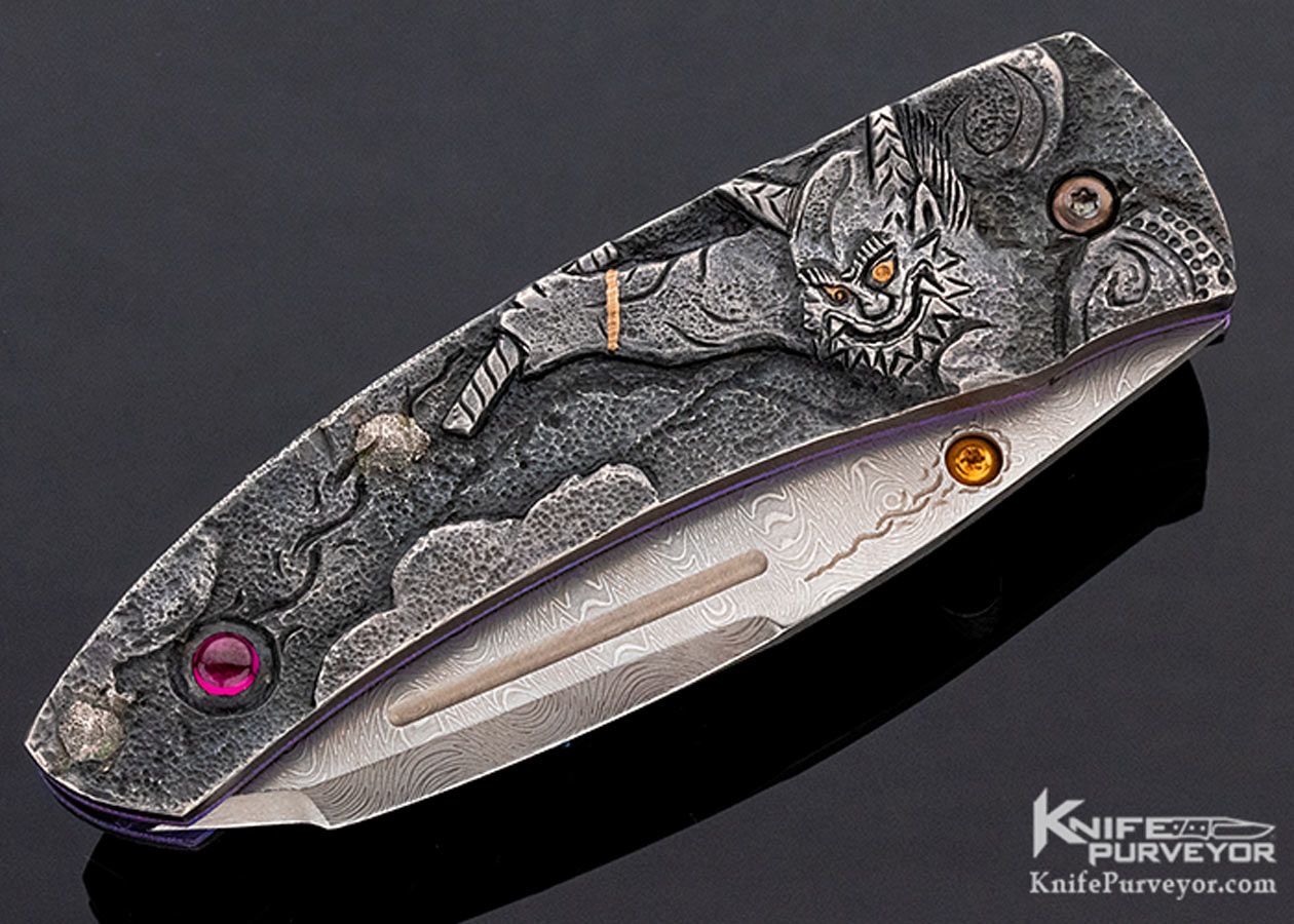 Glenn Waters Custom Knives Carved Kokoro Linerlock - Image 3
