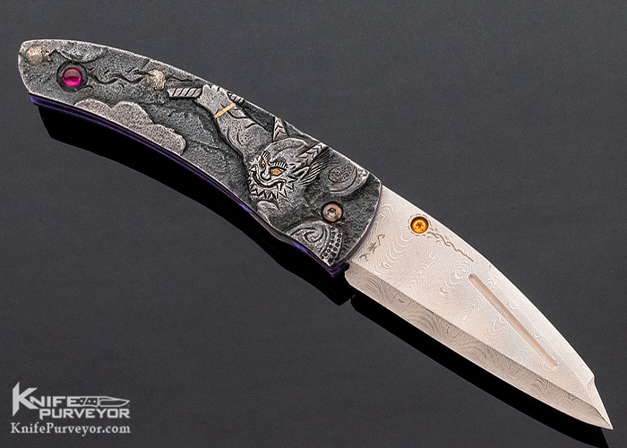 Glenn Waters Custom Knives Carved Kokoro Linerlock - Image 4
