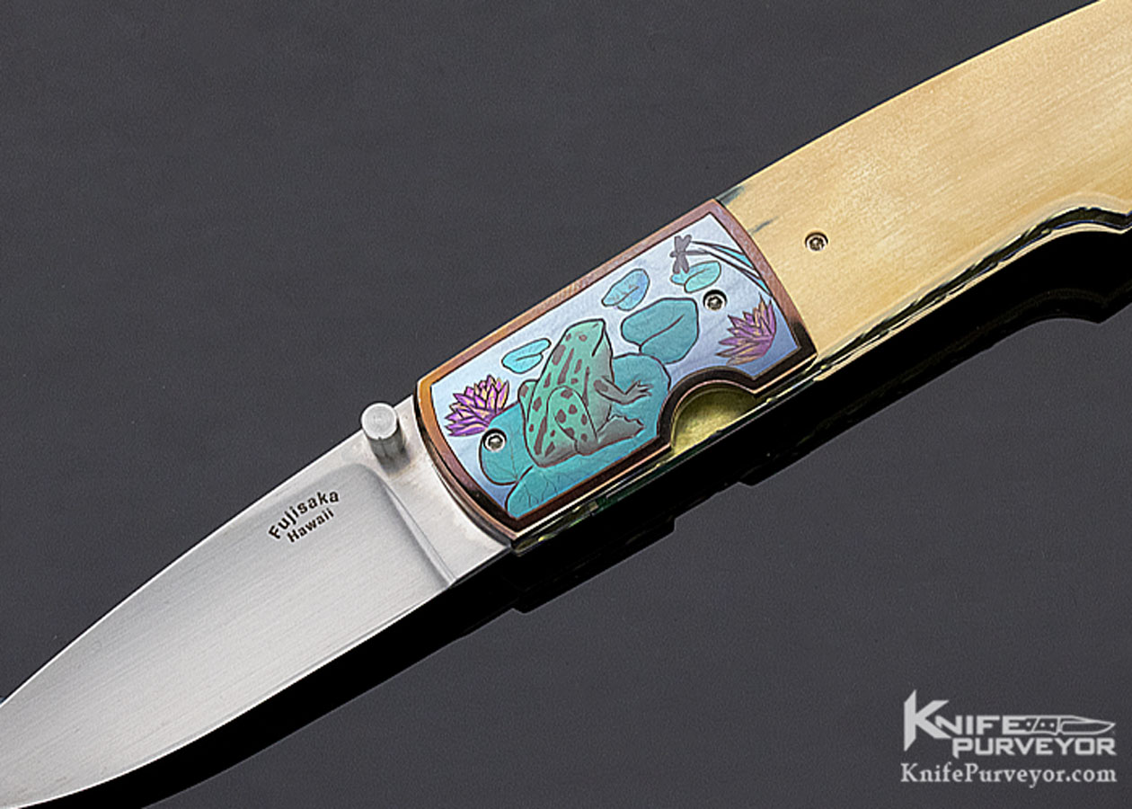 Stan Fujisaka Custom Knife Judy Beaver Engraved 