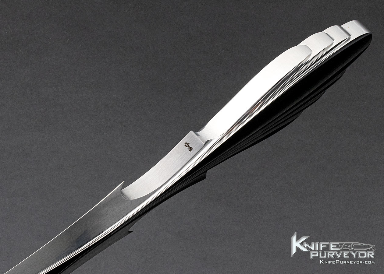 Wolfgang Loerchner Custom Knife "2021 Arts in Metal" Wing Fixed Blade - Image 6