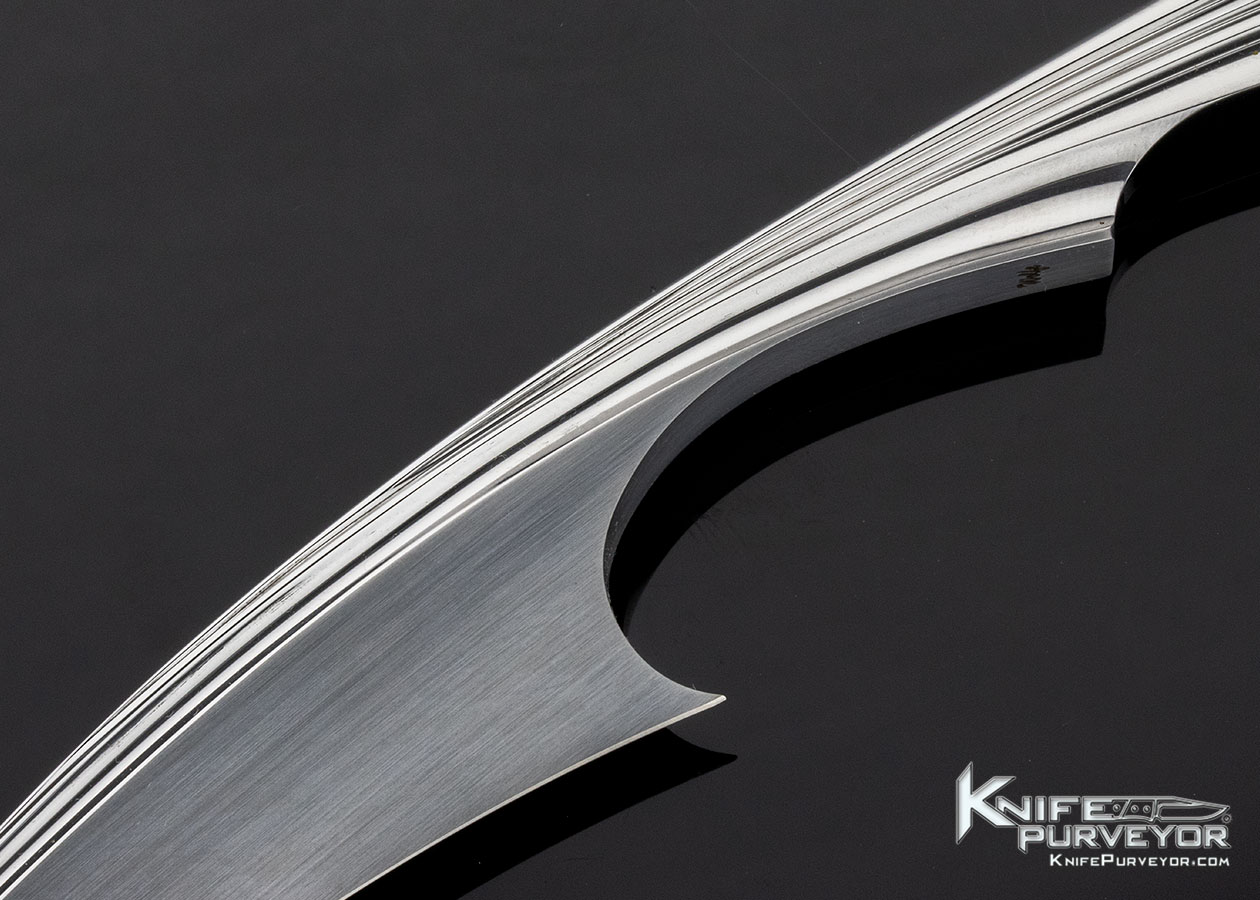 Wolfgang Loerchner Custom Knife "2021 Arts in Metal" Wing Fixed Blade - Image 2