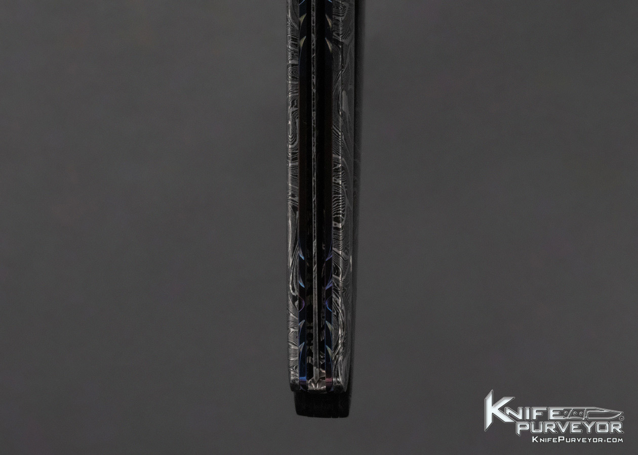 Barry Gallagher Custom Knife Sole Authorship Damascus Linerlock - Image 8