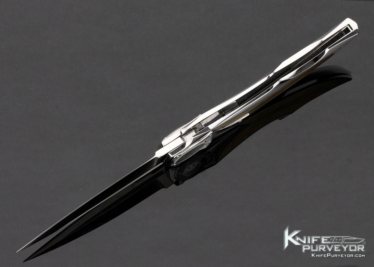 Corrado Moro Custom Knife Solid 18Kt Yellow & Rose Gold Interframe "Mignon" Turbillion Lockback - Image 7