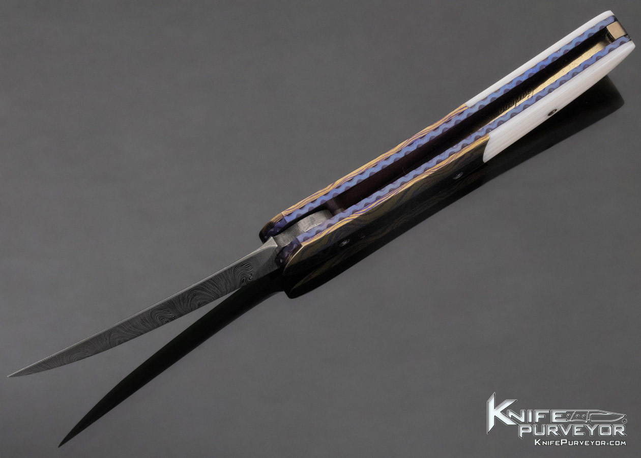 Kelly-Carlson-Custom-Knife-Damasteel-Magnetic-Slip-Joint-11607-