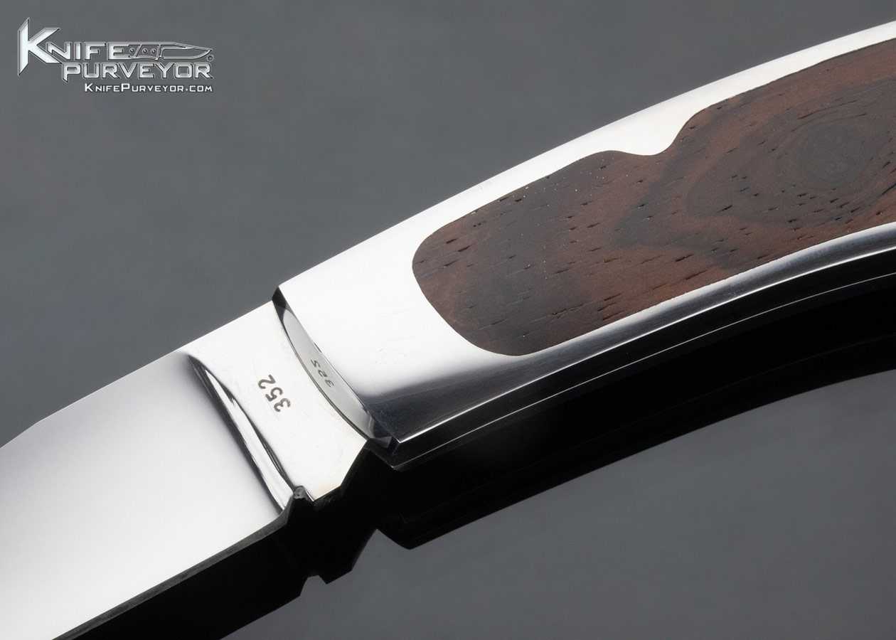 Doc Hagen Custom Knife Interframe Folder 440C Mirror polished Lockback - Image 2