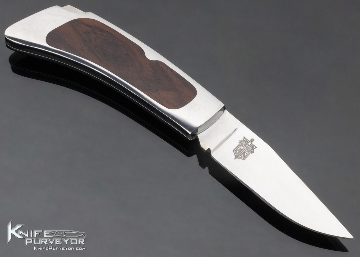 Doc Hagen Custom Knife Interframe Folder 440C Mirror polished Lockback - Image 3