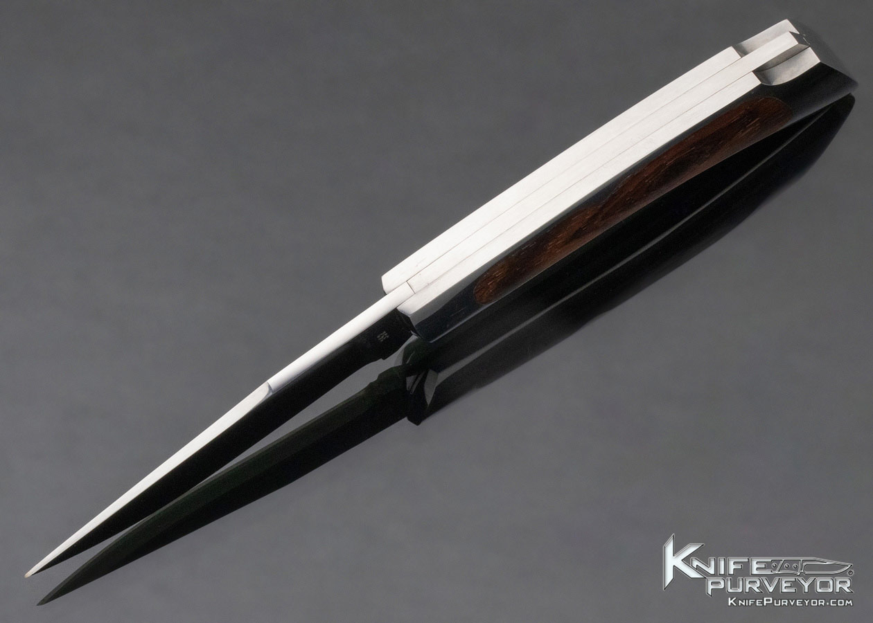 Doc Hagen Custom Knife Interframe Folder 440C Mirror polished Lockback - Image 7
