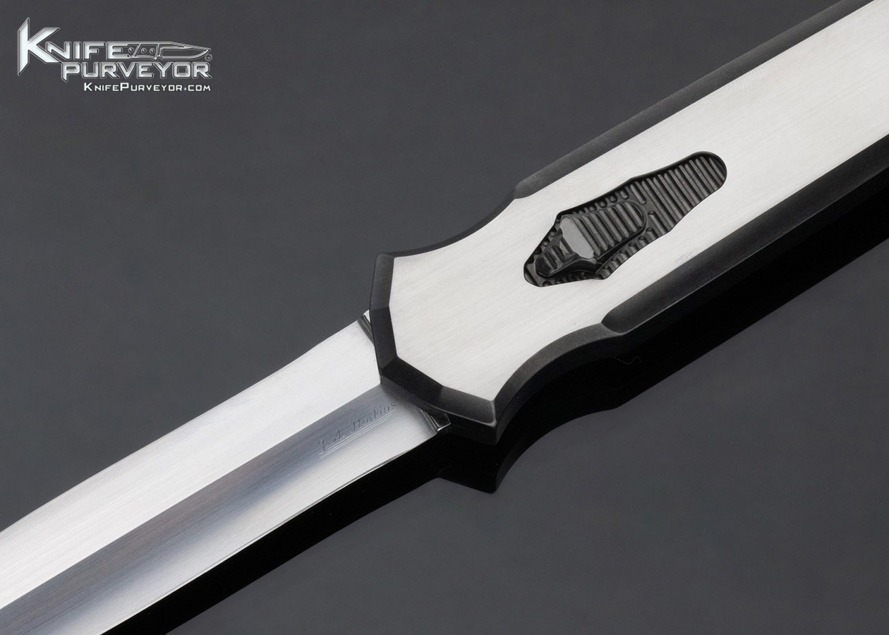 Jeff Harkins Custom Knife Triton Dual Action Stainless Steel OTF Automatic - Image 2