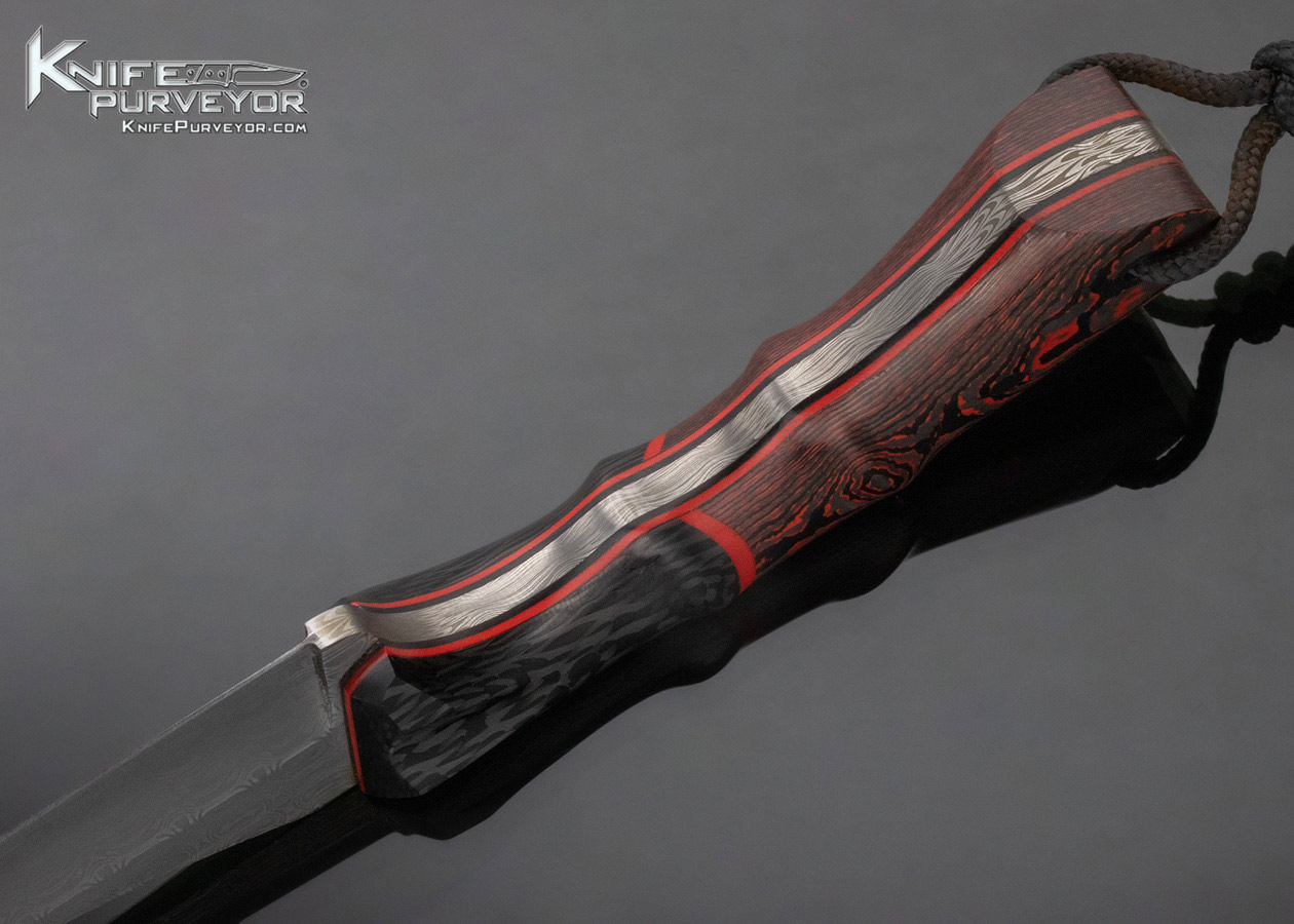 Justin Thompson (Thompson Knives) Custom Knife Damasteel Wharncliffe - Image 4