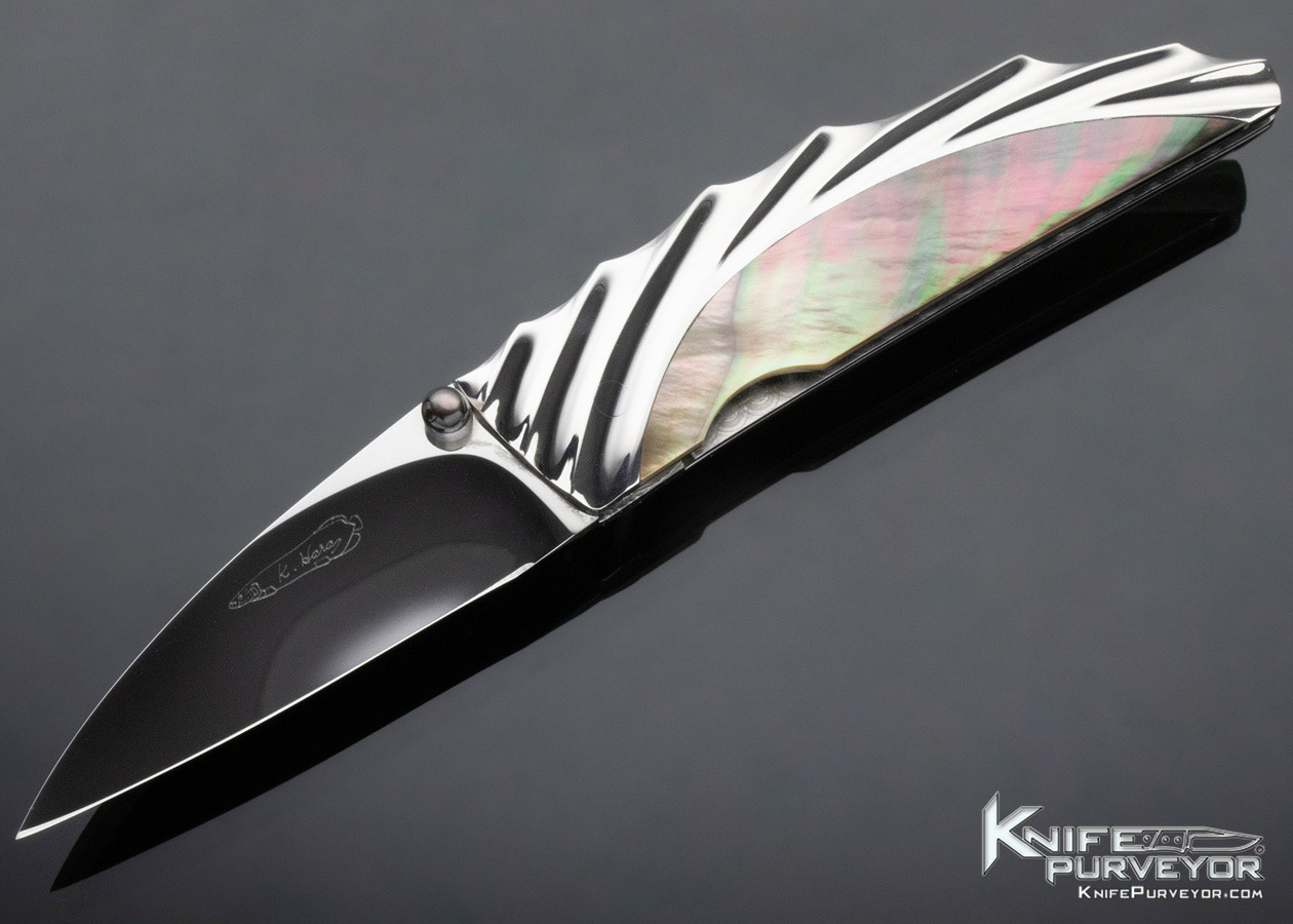 Koji Hara Custom Knife Folder Cowry-Y Linerlock 11573