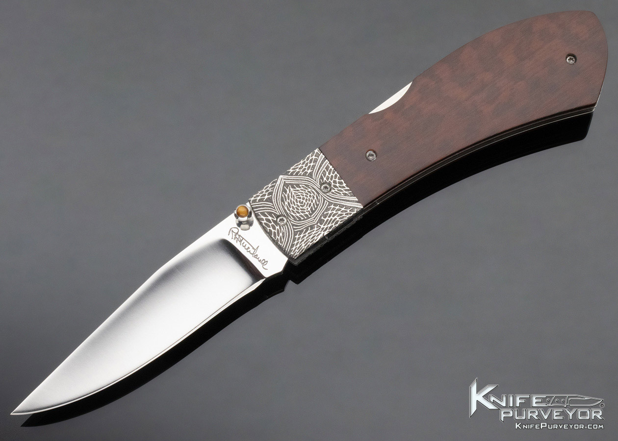 Ralph Turnbull Custom Knife Folder ATS-34 Steel Mirror Finished Lockback 11570
