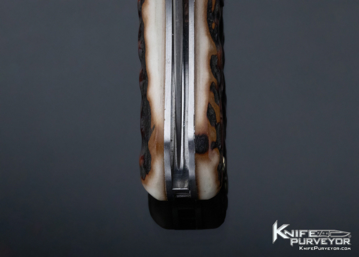 Max Sao Custom Knife Stag Slipjoint Folder 11705