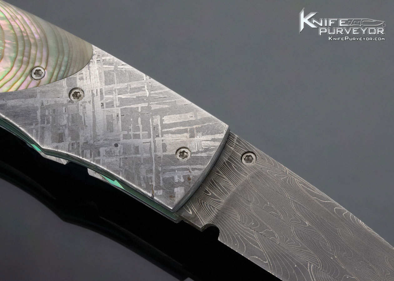 W. E. Ankrom Custom Knife Folder Damascus Linerlock - Image 5